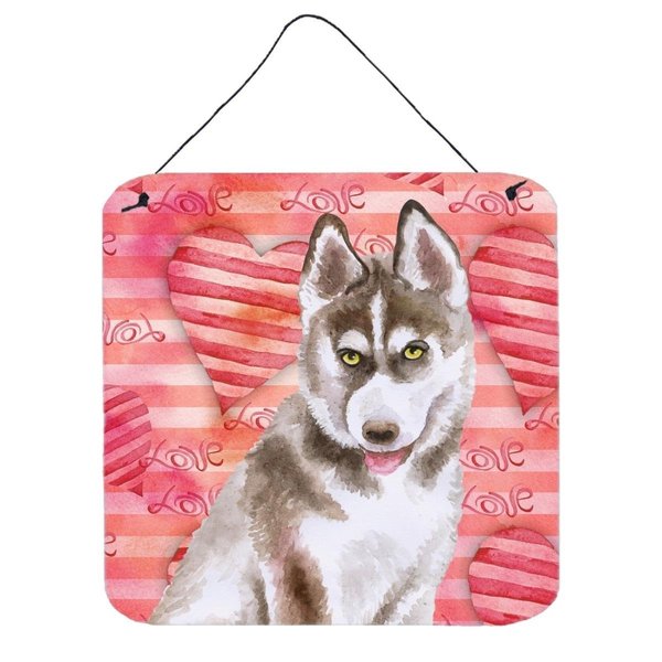 Micasa Siberian Husky Grey Love Wall or Door Hanging Prints MI232210